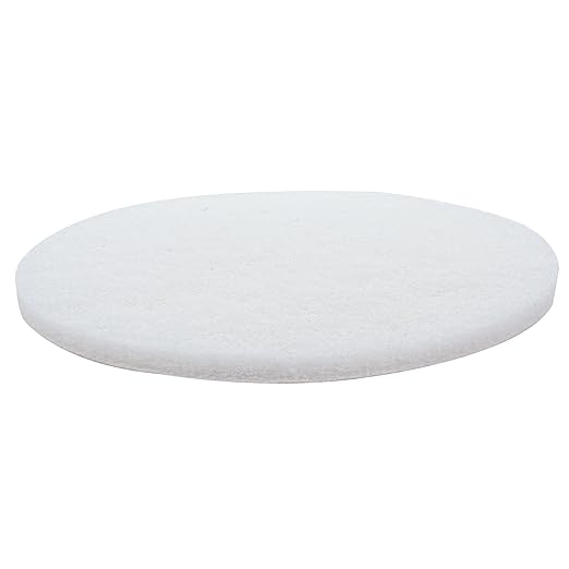 White Buffing and Polishing Pad with Hook and Loop Back | Apply Hard Wax Oils and Stain (20, 3.5 inch)