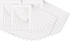 6x8 Mat for 8x10 Frame - Precut Mat Board Acid-Free White 6x8 Photo Matte Made to Fit a 8x10 Picture Frame, Premium Matboard for Family Photos, Show Kits, Art, Picture Framing, Pack of 25 Mats