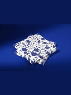 20 Pack Designer Paper Napkins, 3-Ply 6.5x6.5-inches Disposable Decorative Blue and White Porcelain Lunch Cocktail Napkin for Wedding Event/Birthday/Anniversary Party/Baby Shower