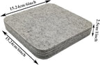 Wool Needle Felting Pad,Needled Felting Mat Woolen Block Thick and Firm Needle Felting Base for Precision Felting Projects Including Pair of Leather Finger Guards (6inch*6inch)