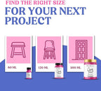 GRANOTONE Chalk Paint for Furniture | Matt-Finish Water-Based Acrylic Paint for Wood, Walls, Metal, Glass, Paper, Fabric Canvas | Maximum Coverage Chalk Paint for Kids & Adults, 120 Ml (VERVE VIOLET)