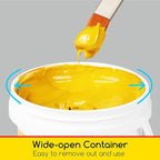 MEEDEN Light Azo Yellow Acrylic Paint: 1 L /33.8 oz Heavy Body Gloss Non-Toxic - Thick Art Paints for Canvas Crafts Wood Metal Plastic Wall