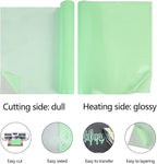 guangyintong Glow Glitter Light Green Heat Transfer Vinyl HTV Rolls, 12" x 8ft Iron on Vinyl for T-Shirts, Glitter HTV Vinyl for All Cutter Machines Easy to Cut & Weed for DIY Design