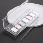 6 Colors Solid Opal Aurora Nail Powder Set, Iridescent Aurora Pigment Holographic Chameleon Sparkly Flakes Glitter Dust Kit for Gel Polish Nail Art Decorations…
