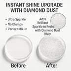BALTIC DAY Diamond Dust – 6 Color Luxury Glitter Set for Epoxy Resin – Ultra Sparkle Mica Powder for Crafts, Tumblers, Jewelry & Art – Brilliant Crystal Shimmer Pigments