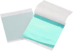 uxcell 100pcs Leaf Sheets, 3.5" x 3.5" Foil Sheets Paper Sheets for DIY Crafts Painting Nails Resin Furniture Decoration(Cyan)