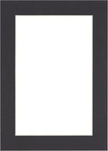 6x8 Mat for 8x10 Frame - Precut Mat Board Acid-Free Black 6x8 Photo Matte Made to Fit a 8x10 Picture Frame, Premium Matboard for Family Photos, Show Kits, Art, Picture Framing, Pack of 1 Mat