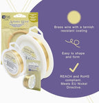 Artistic Wire 26 Gauge Tarnish Resistant Brass Craft Jewelry Wrapping Wire, Gold Color, 15 yd