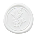 PONATIA White Wax Seal Stickers - 50 Pcs Self- Adhesive Wedding Invitation Seal Stickers, Perfect for Invitations, Envelopes Christmas Cards, Gift Wrapping, Party Menu Decor