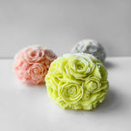 Rose Ball Round Candle Mold - Silicone 3D Molds for Candy & Home Decor - Resin Casting & Making Molds