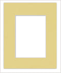 5x7 Mat for 8.5x11 Frame - Precut Mat Board Acid-Free Soft Yellow 5x7 Photo Matte Made to Fit a 8.5x11 Picture Frame, Premium Matboard for Family Photos, Show Kits, Art, Picture Framing, Pack of 1 Mat