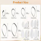 KALAIEN Dahlia Sugar Flower Veining Molds Fondant Cutters Gumpaste Cake Craft Tools(14PCS)