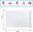 White Glitter HTV Heat Transfer Vinyl 12" x6FT Glitter Vinyl for T Shirts Easy to Cut and Weed Compatible with All Cutter Machines HTV Vinyl Iron on for Cricut (White, 12" x6FT)