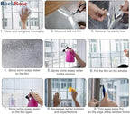 RockRose Security and Safety Clear Window Film - Anti-Shatter Tempered Glass Film for Home & Office Windows - Premium 4 Mil 99% UV Resistant Window Film for Enhanced Safety - (30 in X 10 Ft)