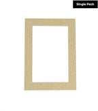 8x10 Mat Bevel Cut for 5.5x8.5 Photos - Acid Free Fresh Linen Canvas Precut Matboard - For Pictures, Photos, Framing - 4-ply Thickness
