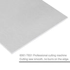 6061 T651 Aluminum Sheet Metal 8" x 12" x 1/16"(0.06”) Thin Aluminum Plate Flat Stock Covered with Protective Film 1.5MM Heat Treatable Rectangle Aluminum Metal Plate for Crafting, lndustry
