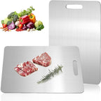 Titanium Cutting Boards for Kitchen,Katuchef Titanium Cutting Board,Non toxic Doubld-Side Available Chopping Boards, Easy to Clean and Store(1PC-L:15.35 * 11.02)