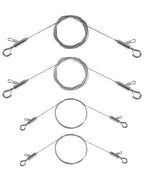 Adjustable Picture Hanging Wire, 2PCS 1m x 1mm Small Hooks + 2PCS 2m x 1.5mm Large Hooks Picture Frame Wire Kit Heavy Duty up to 100lbs, Stainless Steel for Mirror, Light, Flowerpot