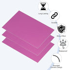 PATIKIL 2.1x3.3 Inch Anodized Aluminum Sheet Metal, 15Pcs Laser Plates Engraving Blanks 0.5MM Thin Rectangle for Crafting DIY House Laser Engraving, Purple