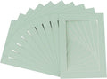 5x7 Mat for 8.5x11 Frame - Precut Mat Board Acid-Free Show Kit with Backing Board, and Clear Bags Honeydew Green 5x7 Photo Matte For a 8.5x11 Picture Frame Matboard for Framing, Pack of 25 Mats