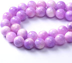 45pcs 8mm Natural Pink Starry Galaxy Persian Jade Gemstone Beads Round Loose Spacer Beads for Jewelry Making DIY Bracelets Necklaces 15" (Pink Starry Persian Jade, 8mm)