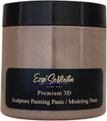 3D Sculpture Painting Paste|Texture Paste|Decorative Plaster|Ready to Use|Unique Metallic Pearl and Neon Colors|Ideal for Artwork|Stencil|Flowers|Texture and Art Relief|6 oz (Cappuccino)