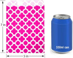 KEYYOOMY 100 Pcs Hot Pink Candy Buffet Bags Small Cookie Bags Polka Dot Paper Treat Bag for Wedding Birthday Party (5 inch x 7 inch)