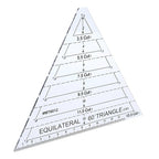 60 Degree Triangle Ruler for Quilting, 6.54 * 6.19in Triangle Quilting Ruler, Triangle Quilting Ruler Transparent for Sewing Cut Measurement DIY Tools