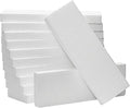 Juvale Foam Rectangle Blocks for Crafts - 12 in x 4 in x 1 in, White, 12 Pack - Cuttable & Paintable for Diorama Foam Boards & Sheets, Model Making & School Projects