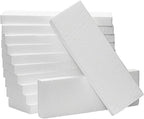 Juvale Foam Rectangle Blocks for Crafts - 12 in x 4 in x 1 in, White, 12 Pack - Cuttable & Paintable for Diorama Foam Boards & Sheets, Model Making & School Projects
