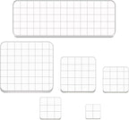 6 Pieces Stamp Blocks Acrylic Clear Stamping Blocks Tools with Grid Lines for Scrapbooking Crafts Making