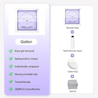 Gellen 200 Pack Nail Polish Remover Pads, 100% Non-Acetone, Travel Individually Wrapped Remover Pads for Regular Nail Polishes & Gel Polish, Lavender Oil No Drying Out for Home Salon