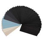 Sandpaper 36 Sheets 280/320/400/600/800/1000/1500/2000/3000 grit Assorted Wet Sanding Paper Automotive Sandpaper Assortment, for Car Wood Metal Furniture 9x3.6 Inch