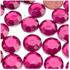 The Crafts Outlet 72pc Rhinestones Round 20mm - Flatback Royal Blue RBL