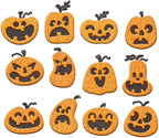 Halloween Clear Silicone stampReusable Stamp with Pumpkins, Skulls, Bats, Santa Claus, and Holiday Designs. Used for Making Cards, scrapbooks, and DIY templates (Halloween Pumpkin face)