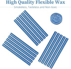 15 Piece Glue Gun Sealing Wax Sticks for Wax Seal Stamp, Blue Wax Sealing Sticks for Wedding Invitations, Cards, Envelopes