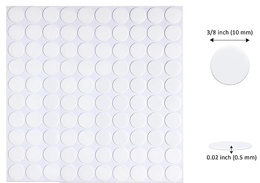 Adhesive Stick dots Two-Sided Sided Mounting Putty Stick Tack for Wall Hanging Crafts Balloons Festival Party Decorations,Clean Removable(0.39"*0.39"-400)