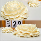 3.5 Inch Peony Silicone Mold, Flower Candle Molds, Soap Soy Wax DIY Handcraft Accessory, Epoxy Resin Mold for Party Home Wedding Decoration