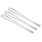 PATIKIL 32 Inch 24 Gauge Floral Stem Wire, 3 Pack/120 Pieces Bouquet Stem Paper Wrapped for DIY Crafts Flower Arrangements, Silver Tone
