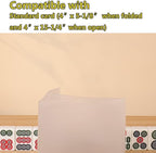 aoG Mahjong Card Holder, Standard Print, 1 Pcs, for Mah Jongg Hands and Rules, Non Glare, PVC Plastic, Soft, Durable, 2025