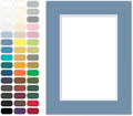 Poster Master Brittany Blue Matboard – 4-Ply Acid-Free Picture Mat Board with 45° Beveled Cut, Made in USA, Custom Cut to Any Size, 1/16" Thickness for Framing & Displays