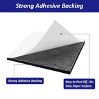 Foam Padding Sheets with Adhesive Backing - 1/4" Thick Self Stick Neoprene Insulation Foam,1/4 Inch Thick X 4 Inch Long X 4 Inch Wide (4, 1/4Inch x 4Inch x 4Inch)