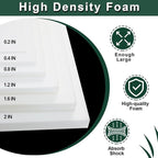 59x79x0.8 Inches High Density Craft Foam Sheets, Suitable for Shipping, Packing, Mailing, DIY, Cosplay, Cushion Foam, 35D High Density Foam Sheets