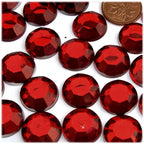 The Crafts Outlet 72pc Rhinestones Round 20mm - Flatback Beer Brown