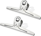 Coideal Extra Large Bulldog Paper Clips, 30cm Jumbo XXL Easel Clips Stainless Steel 2 Pcs Heavy Duty Binder Clamps for Office File (Silver, 11 4/5 Inch)