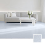 Epoxy Colored Sand Floor Paint, Epoxy Floor Paint High Gloss Marble Effect Coating for Indoor and Outdoor, Wear-resistant and non-slip Self-leveling Coating White 176OZ(5KG)