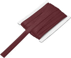 MECCANIXITY Double Fold Bias Tape for Sewing 5/8 Inch x 6 Yards Satin Pre-fold Continuous Binding Tape for Seaming Quilting Hemming Binding DIY Crafts, Wine Red