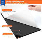 MAGZO Adhesive Foam Padding 1/8" Thick x 12" W x 59" L, Black Thin Neoprene Sheets, Closed Cell Foam Sheet Roll