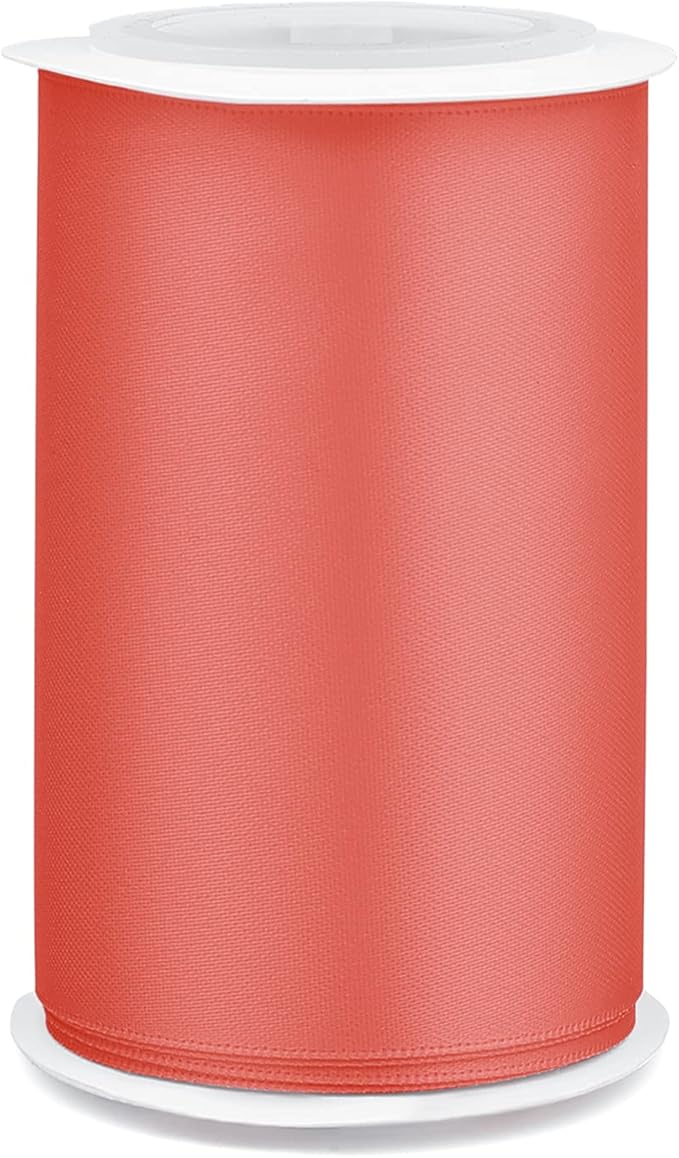 Humphrey's Craft 3 Inch Watermelon Double Faced Satin Ribbon - 5 Yards Variety of Color for Crafts Gift Wrapping Cutting Ceremony Decoration Sewing Christmas Tree Wedding and Dining Tables.
