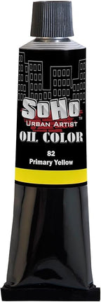 Soho Urban Artist Oil Paint - Primary Yellow, 170 ml Tube - Best Valued Oil Colors for Painting, Excellent Pigment Load